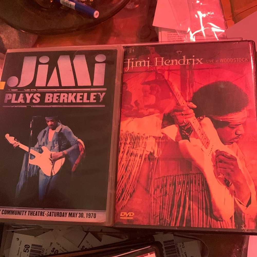 Jimi Hendrix Plays Berkley and Woodstock DVDs